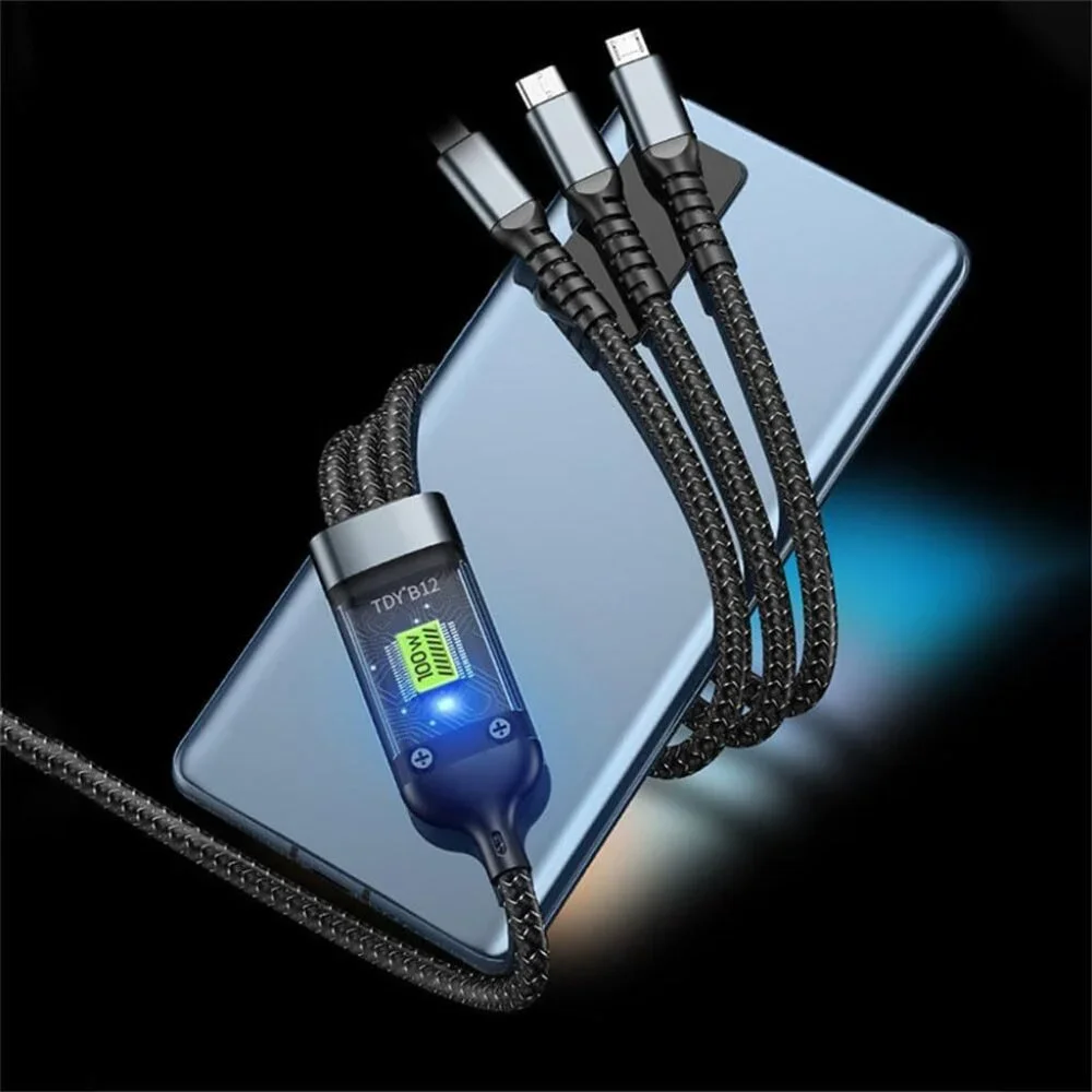 Super Fast Charging 3-in-1 Data Cable